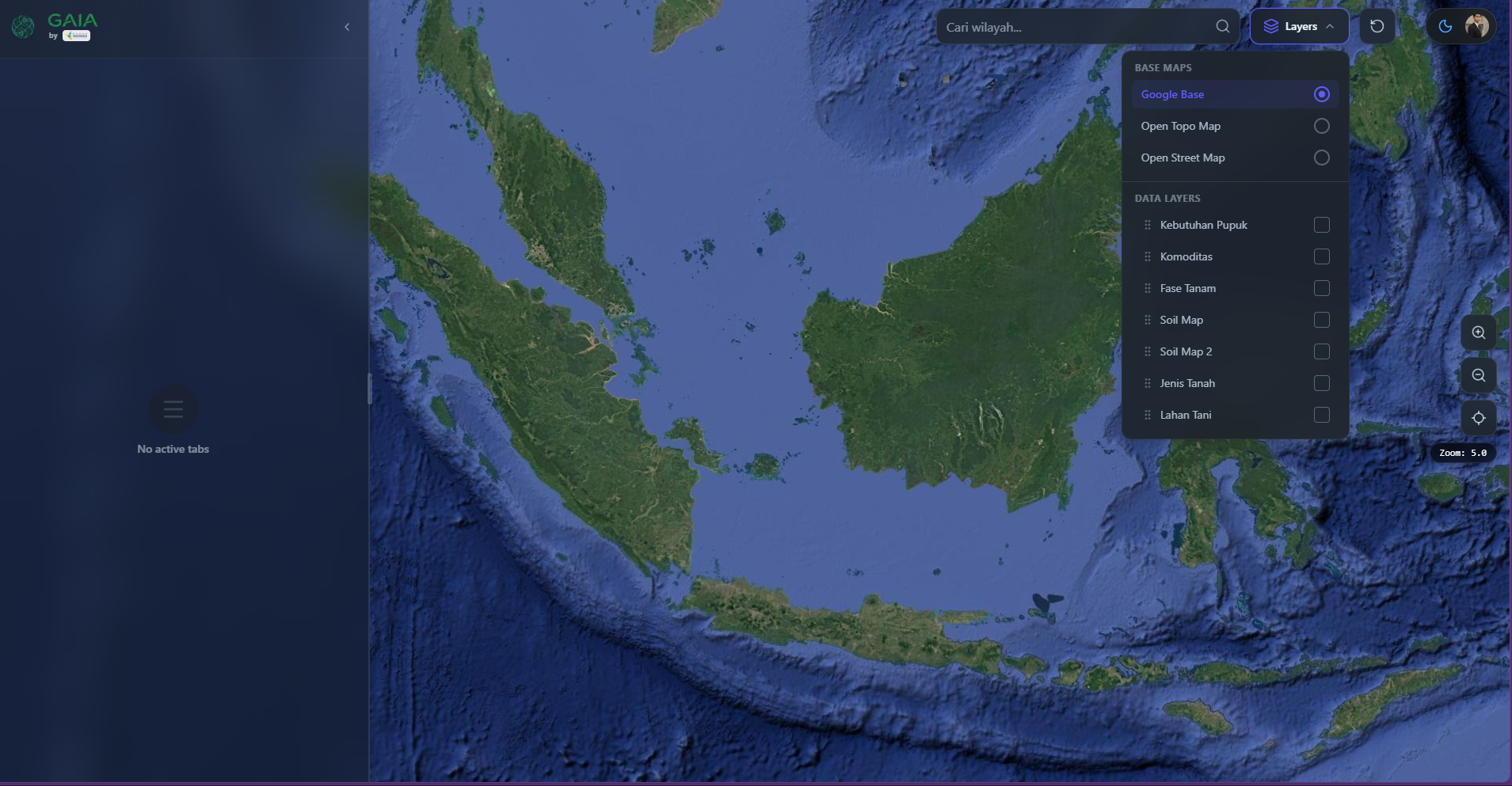 GAIA: Geospatial Analytics Integrated Platform preview 1